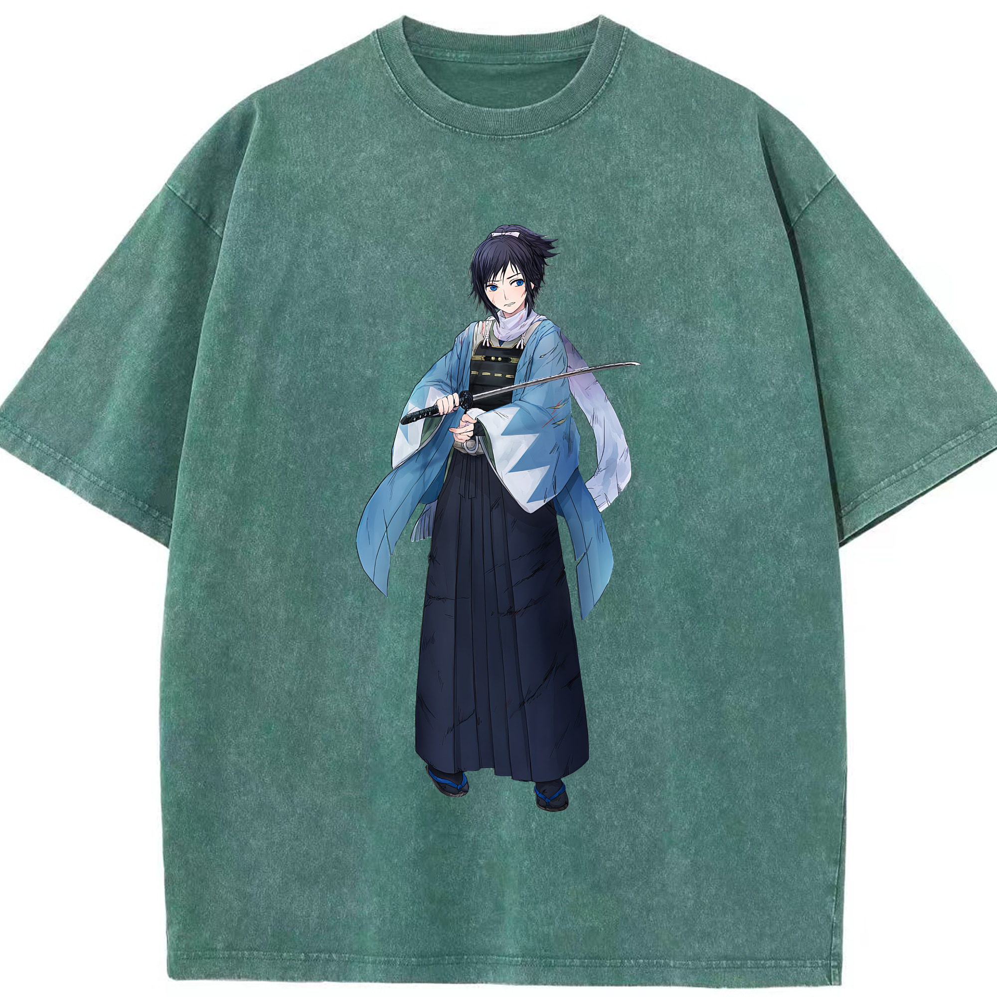 （画像用） 刀剣乱舞 Touken Ranbu 綿100% ヴィンテージ風 半袖Tシャツ（フロントプリント）